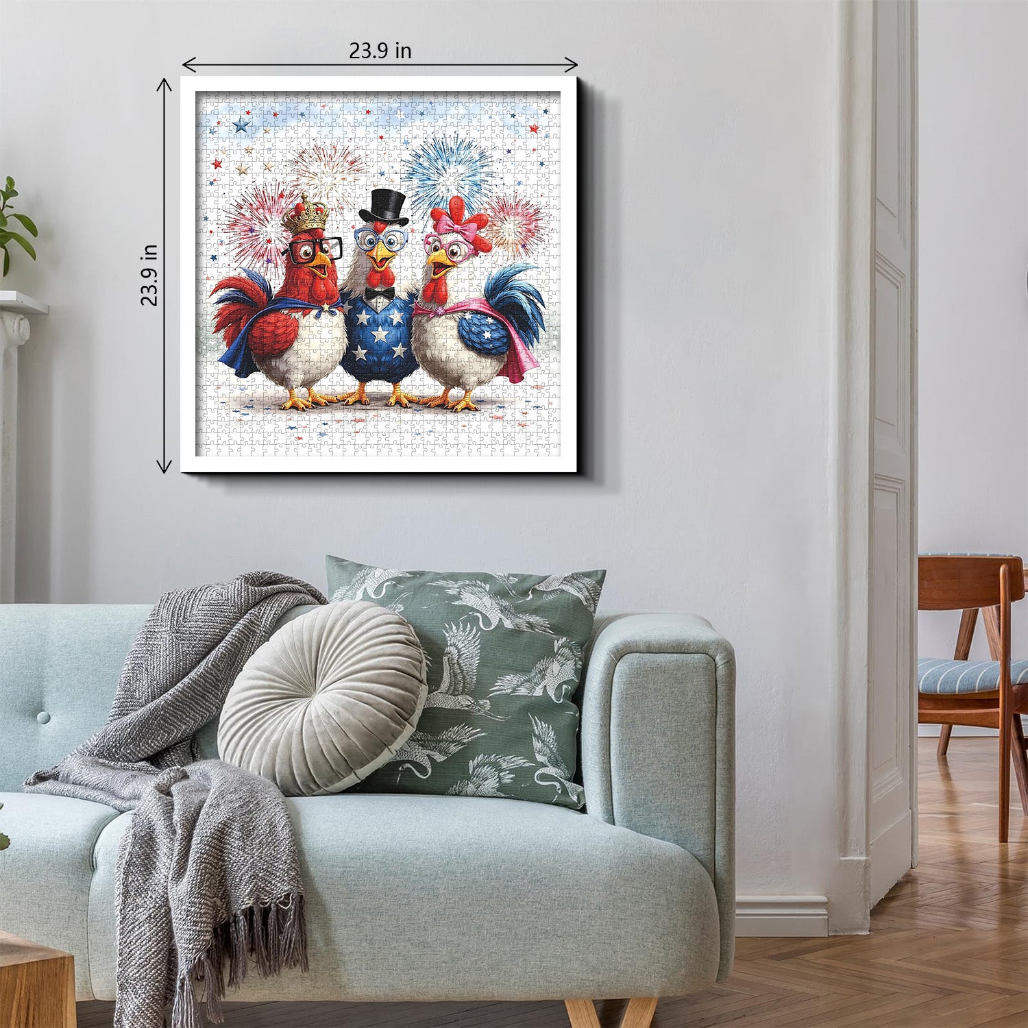 Cheerful Chickens Jigsaw Puzzle 1000 Pieces