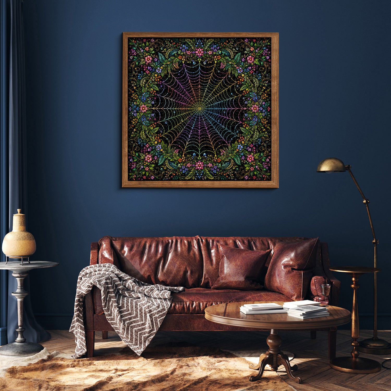 Blumenspinnennetz-Puzzle 1000 Teile