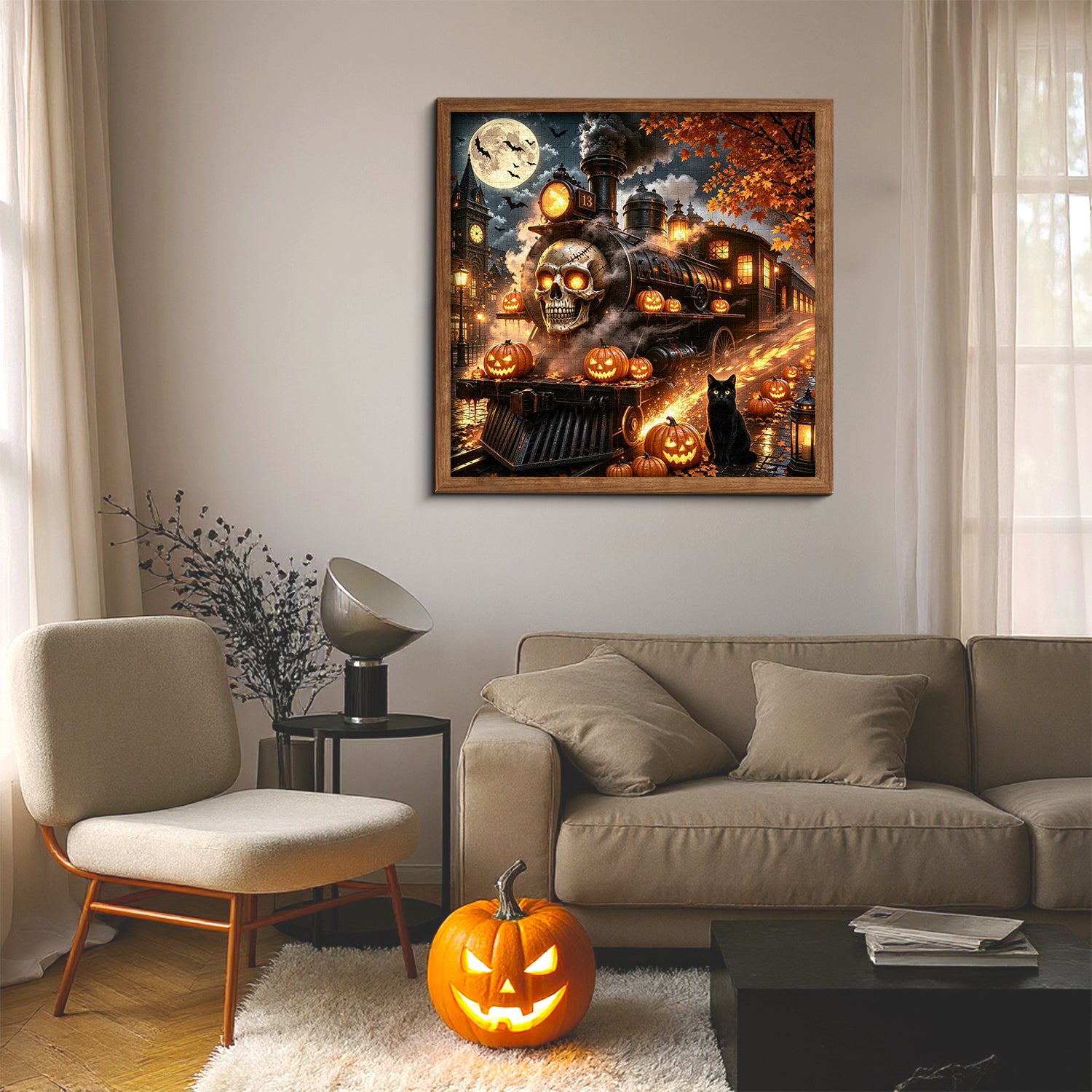 Halloween Ghost Train Jigsaw Puzzle 1000 Pieces