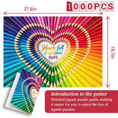 Life's Color Heart Jigsaw Puzzle 1000 Pieces
