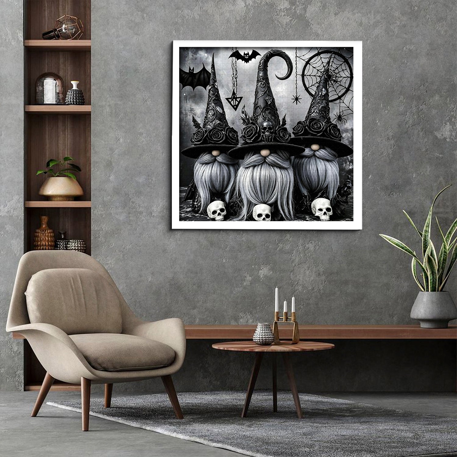 Gothic Halloween Gnomes Puzzle 1000 Teile