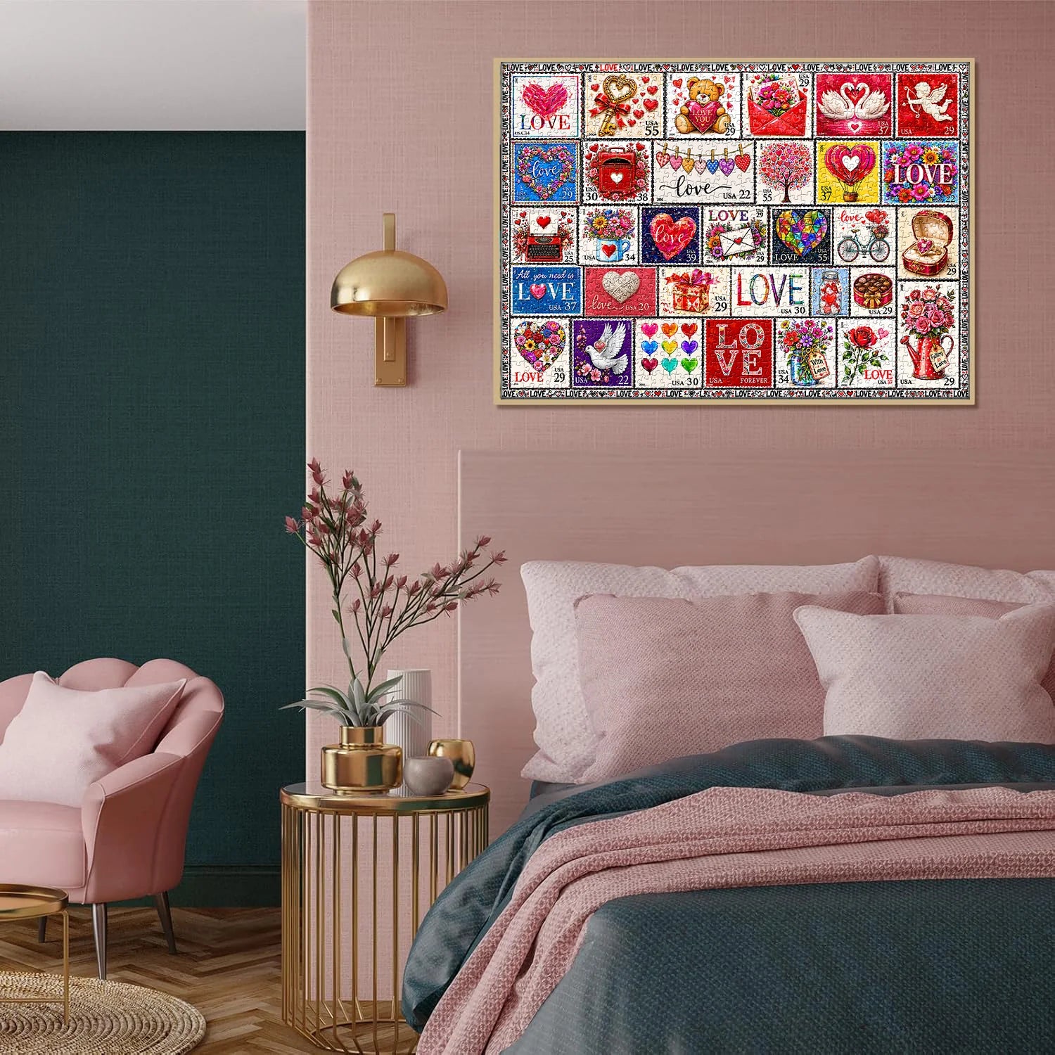 Love Stamp Collection Jigsaw Puzzle 1000 Pieces