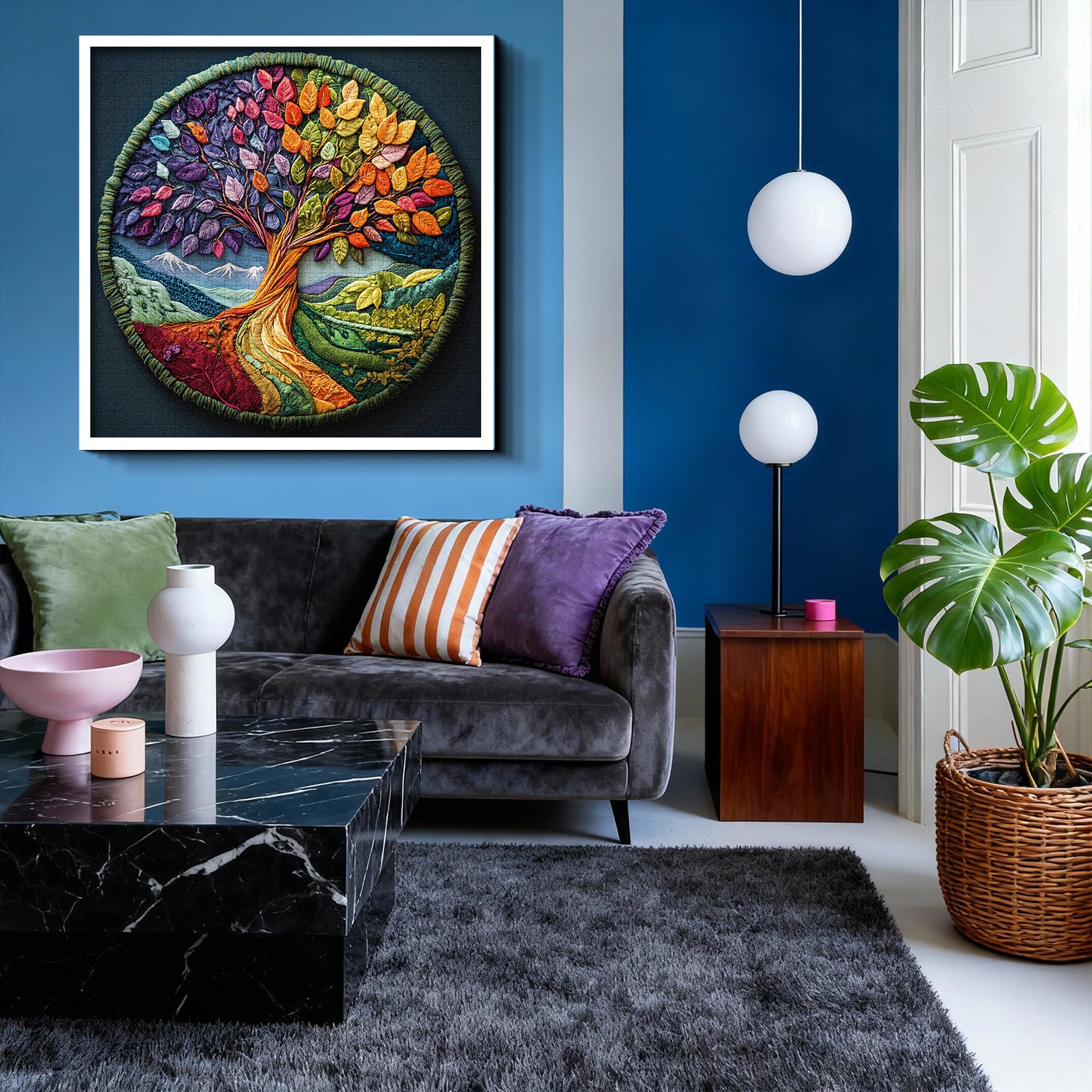 Quilted Life Tree Jigsaw Puzzle 1000 Pieces