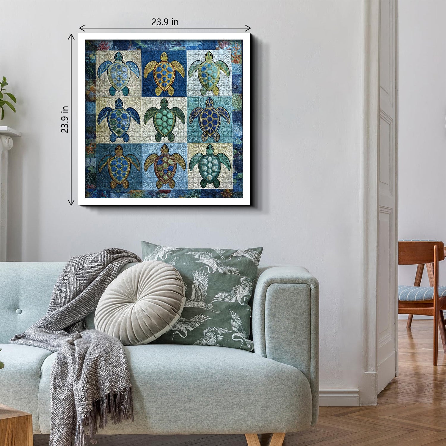 Stoffschildkröten-Puzzle 1000 Teile