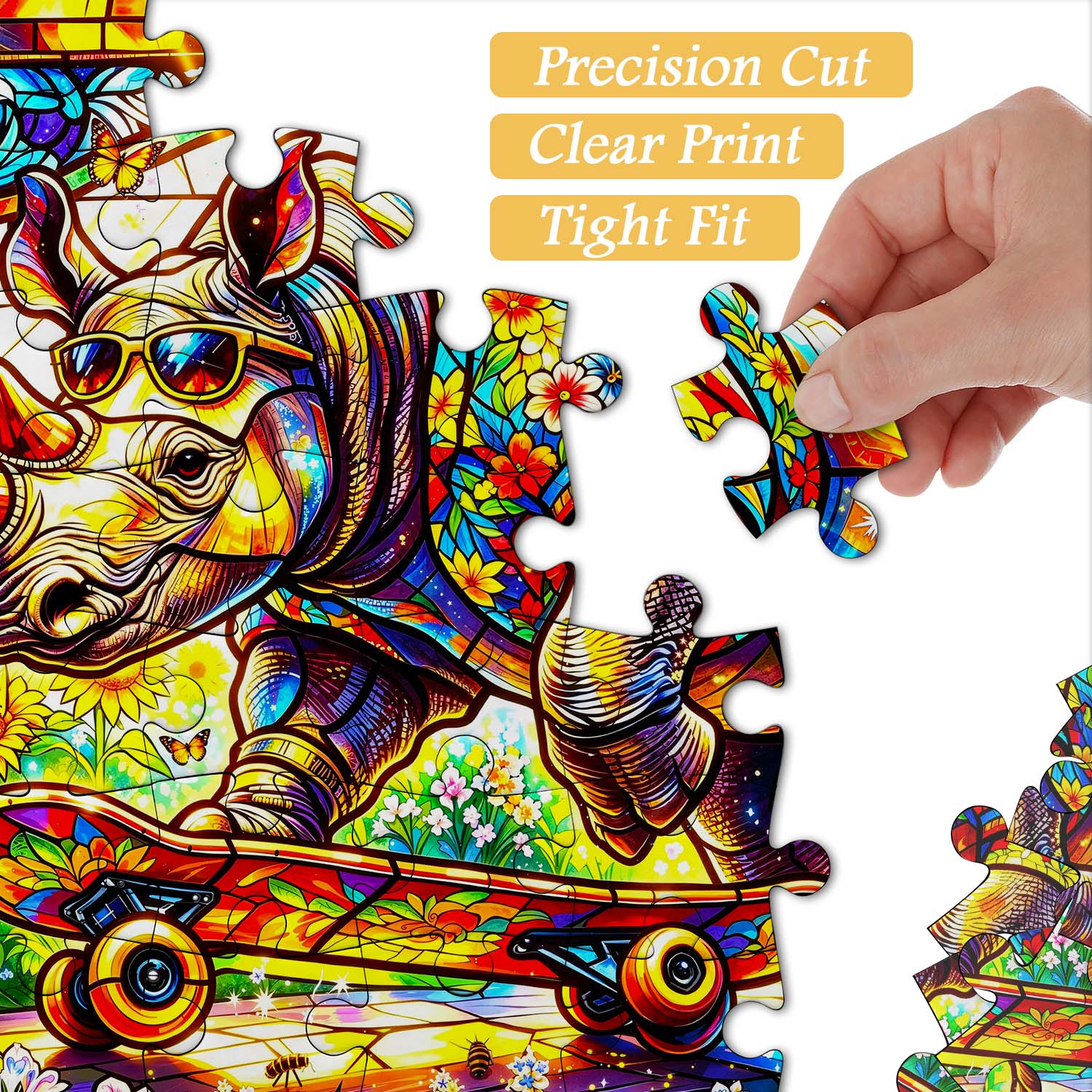 Sunflower Rhino Glide Jigsaw Puzzle 1000 Pieces