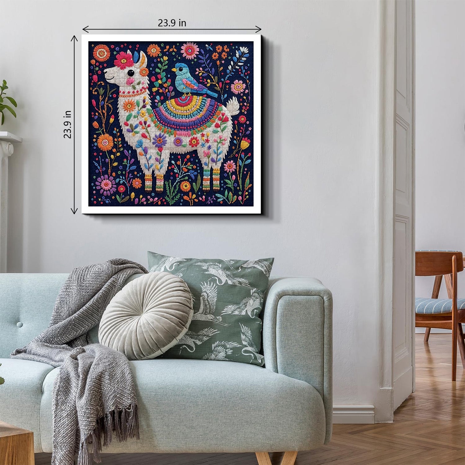 Lama in Bloom Puzzle 1000 Teile