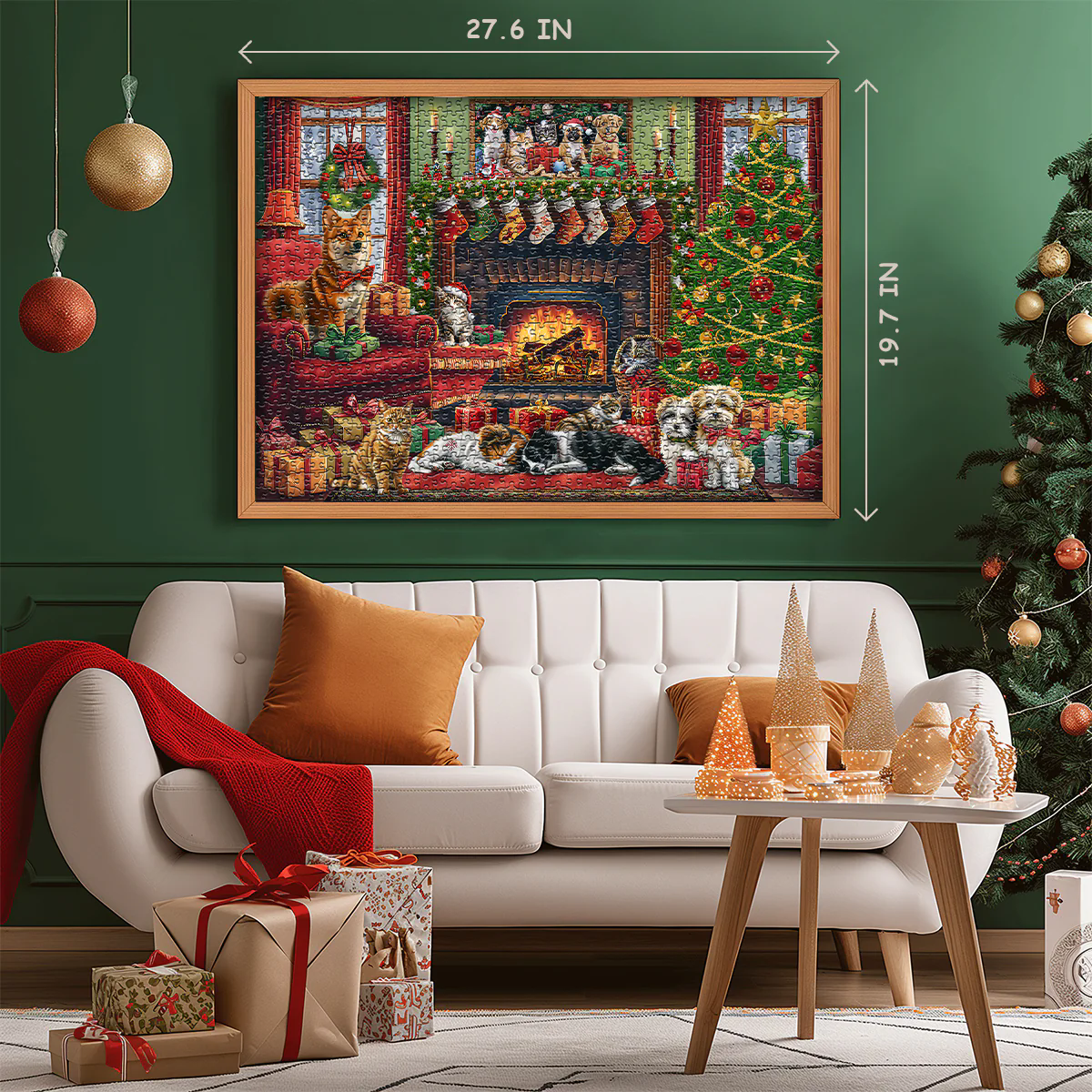 Cozy Christmas Advent Calendar Jigsaw Puzzle 1000 Pieces