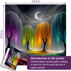 Kaleidoskop-Weiden-Puzzle, 1000 Teile