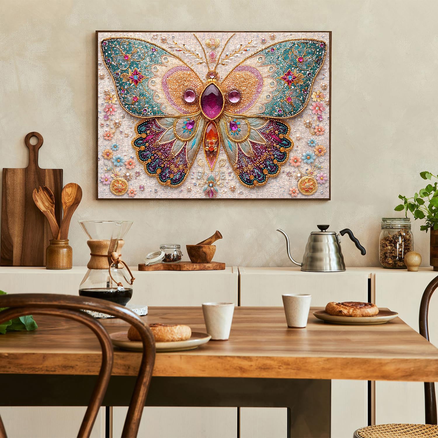 Jeweled Butterfly Jigsaw Puzzle 1000 Pieces