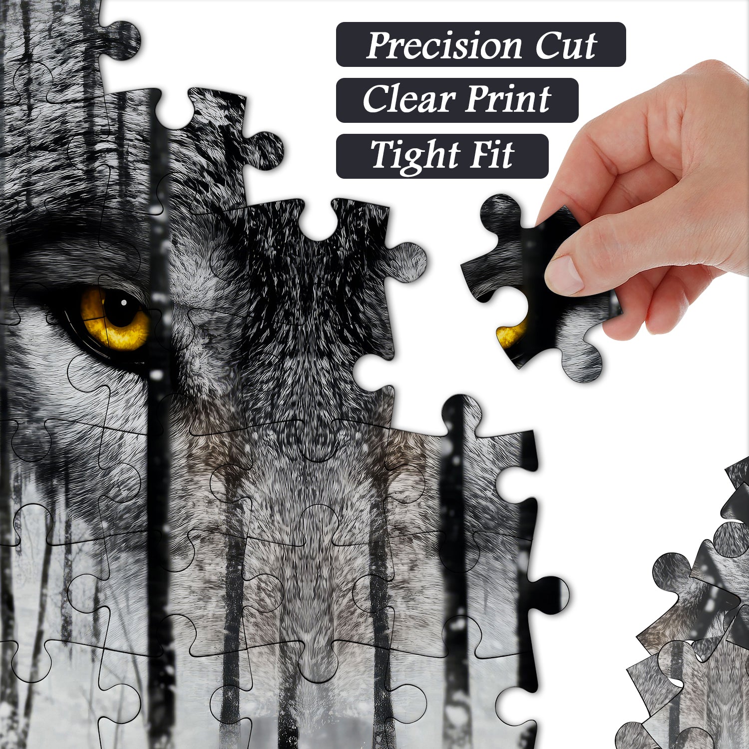 Snowwood Wolf Gaze Jigsaw Puzzle 1000 Pieces