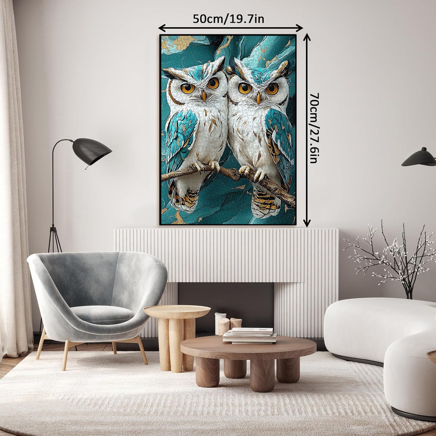 Marmor-Eulen-Puzzle 1000 Teile