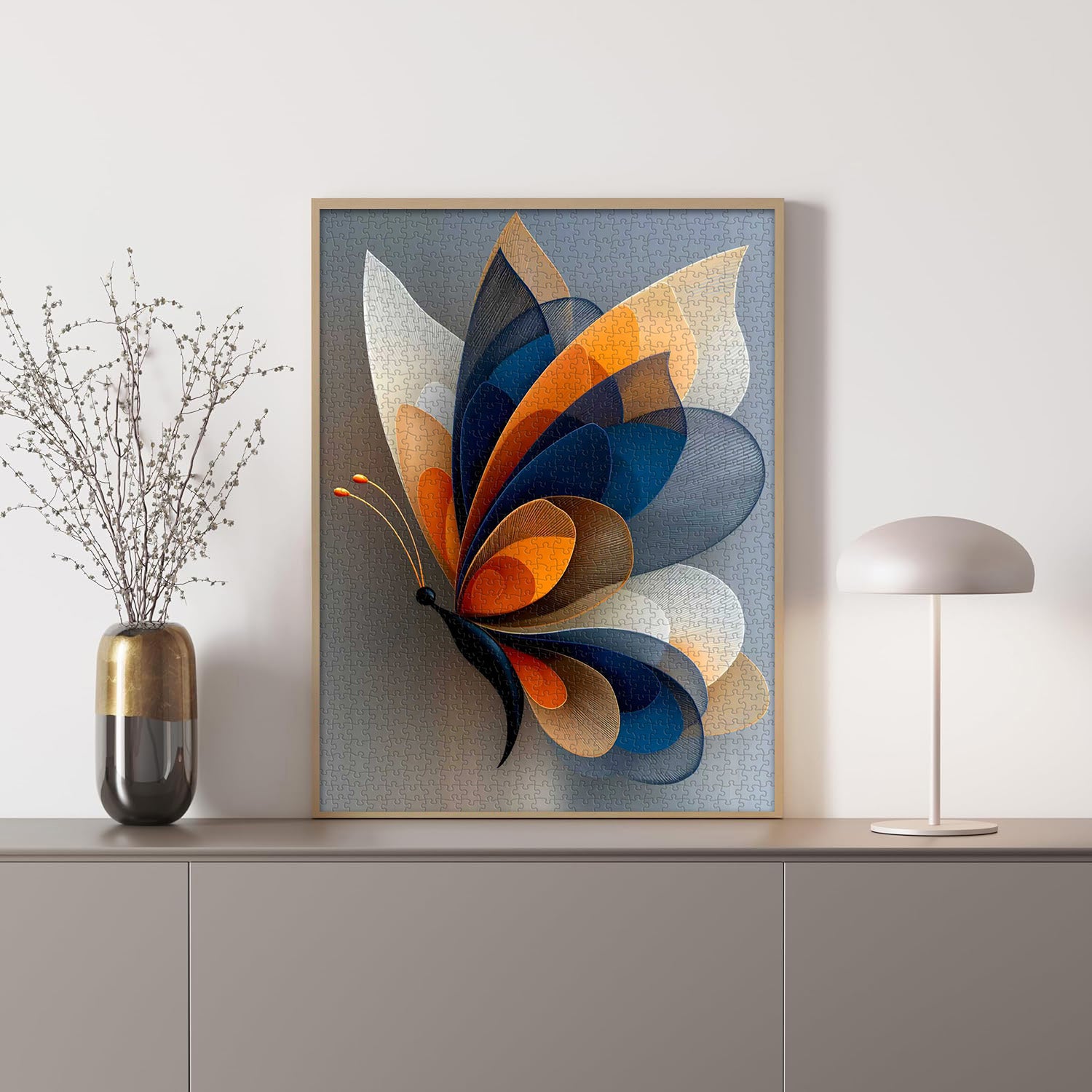Abstraktes Schmetterlingspuzzle 1000 Teile