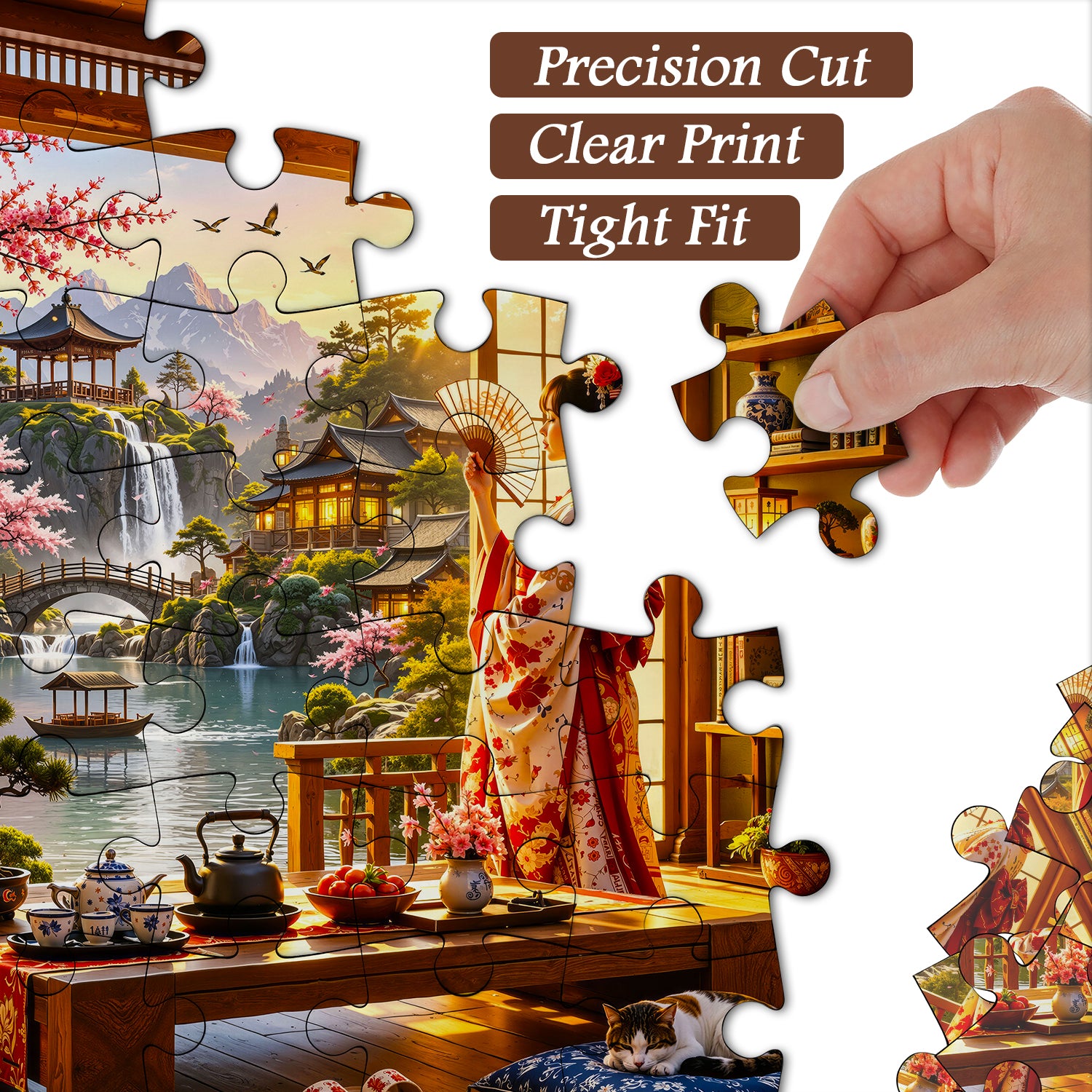 Japanisches Tee-Retreat-Puzzle 1000 Teile