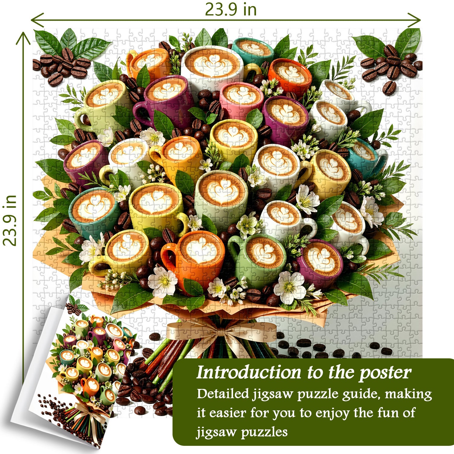 Coffee Cup Bouquet Jigsaw Puzzle 1000 Pieces