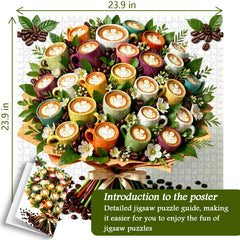 Coffee Cup Bouquet Jigsaw Puzzle 1000 Pieces