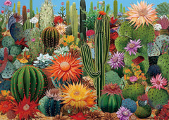 Kaktus-Blumengarten-Puzzle 1000 Teile