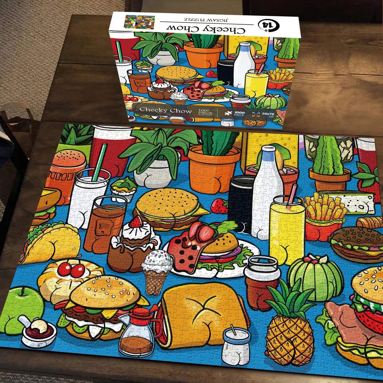 Freches Chow -Puzzle 1000 Stücke