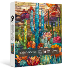 Colorful Cactus Jigsaw Puzzle 1000 Pieces