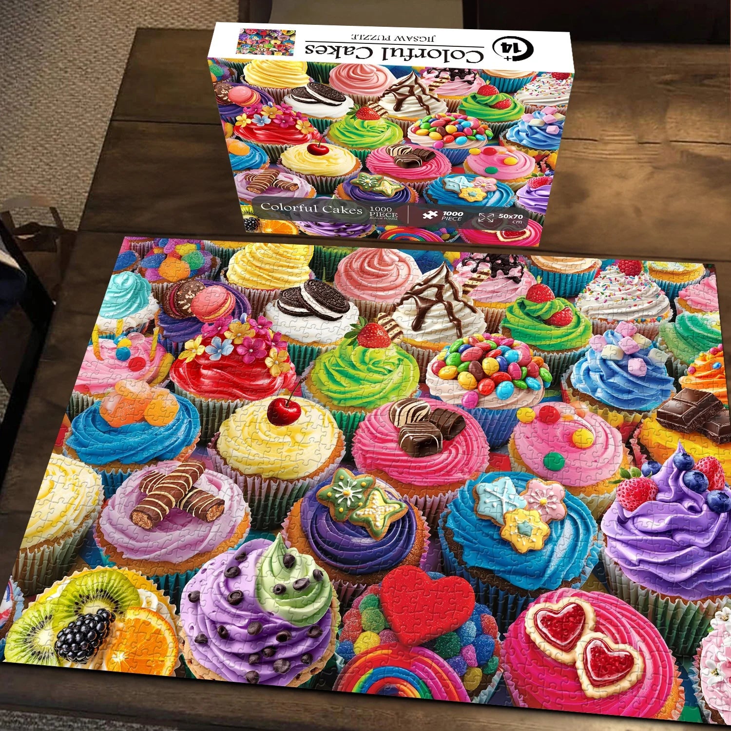 Colorful Cakes Jigsaw Puzzle 1000 Pieces