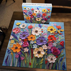 Colorful Flower Jigsaw Puzzle 1000 Pieces