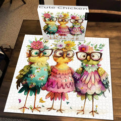 Cute Chicken Jigsaw Puzzle 1000 Pieces