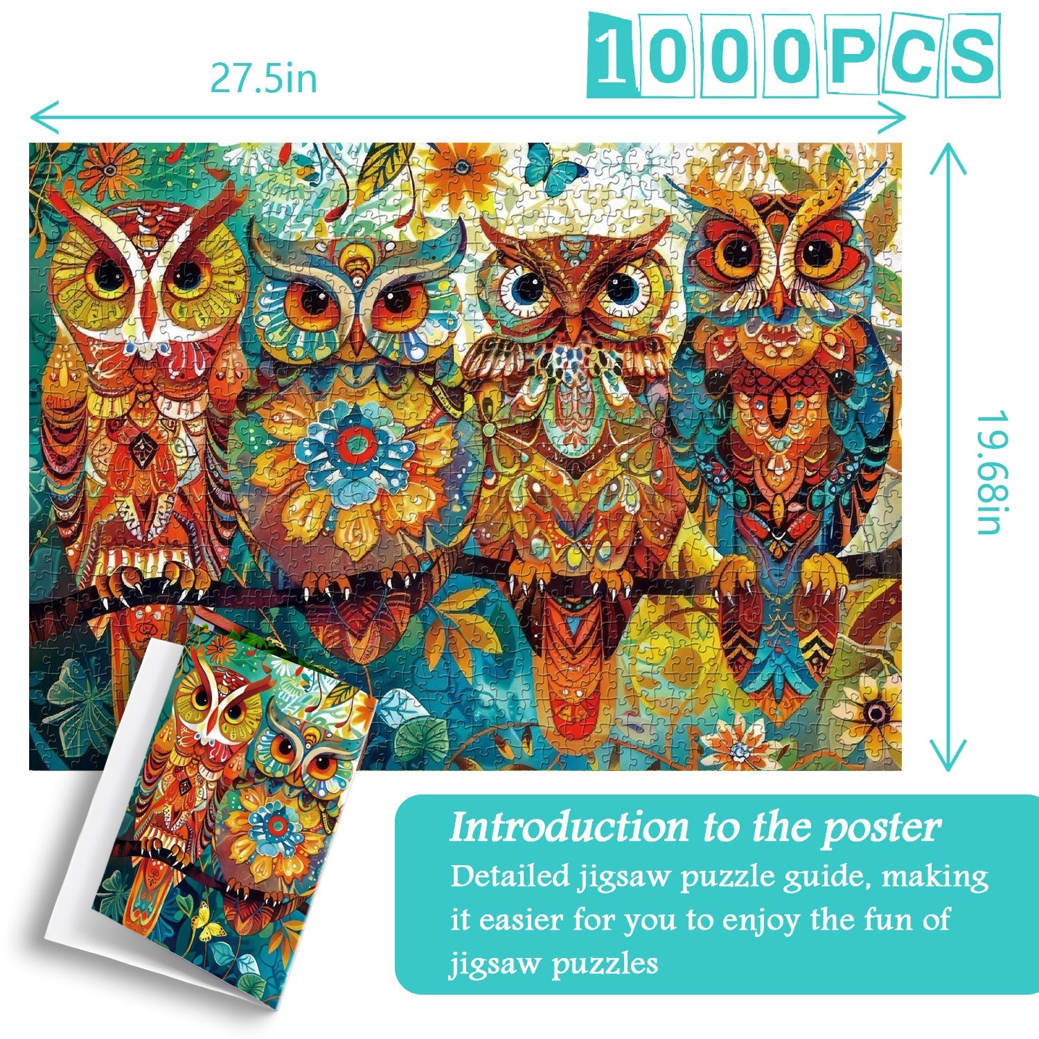 Owlet Quartet Jigsaw Puzzle 1000 Pieces