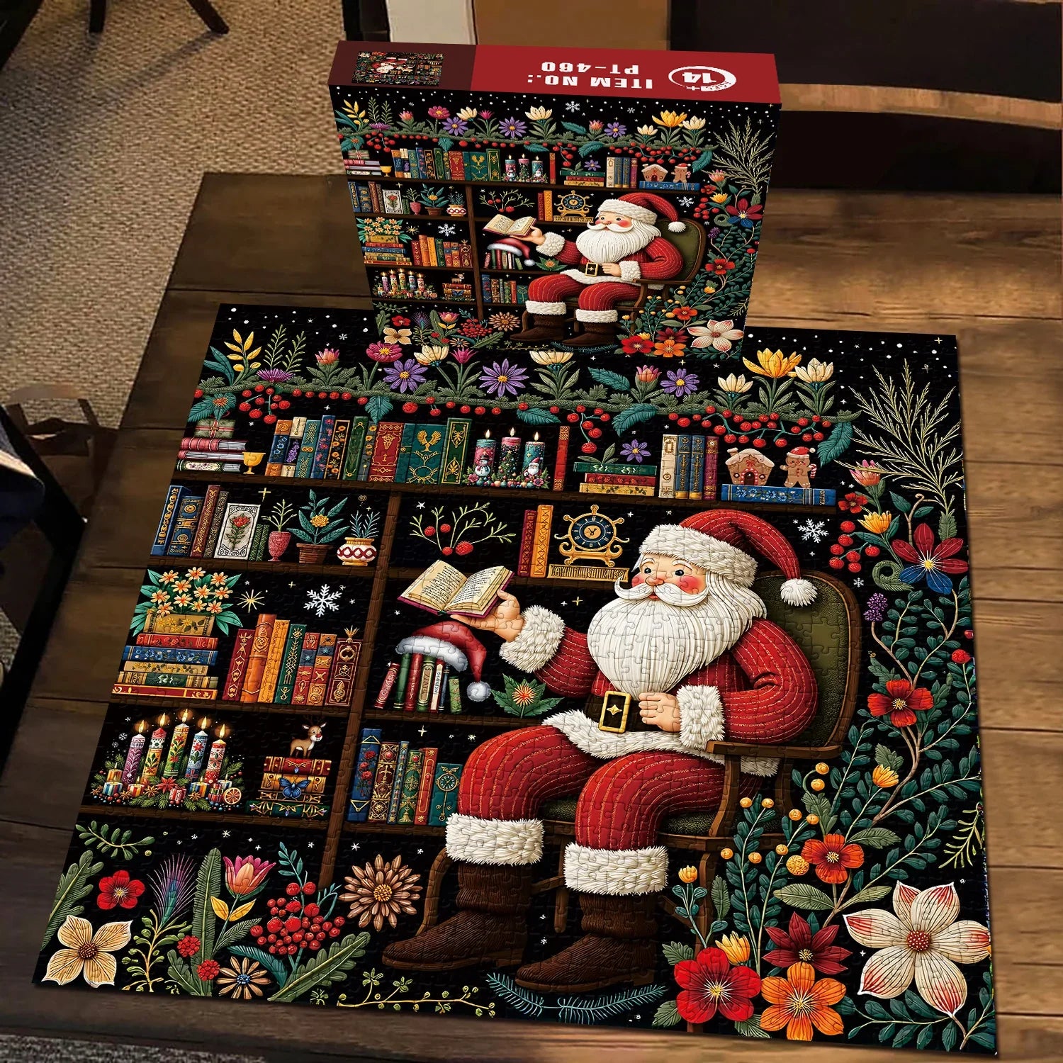 Der Garten des Weihnachtsmanns liest Jigsaw Puzzle 1000 Stücke