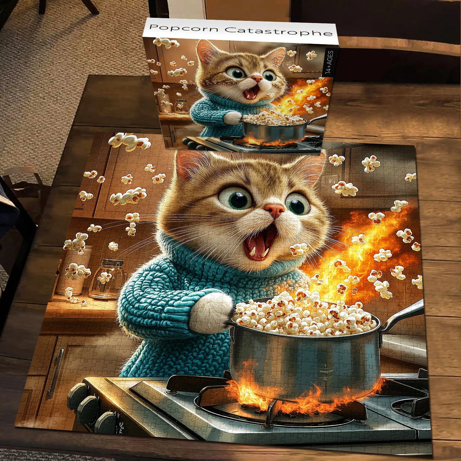Popcorn -Katastrophen -Puzzle 1000 Teile