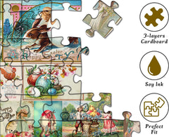 Retro-Ostercollage-Puzzle 1000 Teile