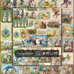 Retro-Ostercollage-Puzzle 1000 Teile