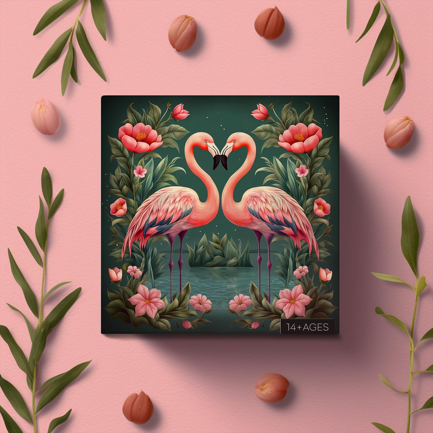Vintage Flamingo Puzzle 1000 Teile