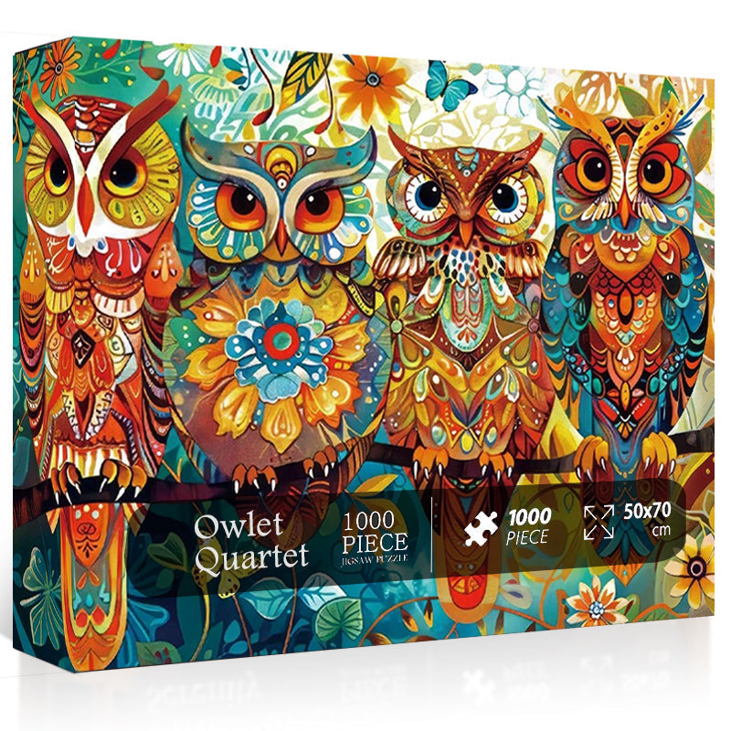 Owlet Quartet Jigsaw Puzzle 1000 Pieces